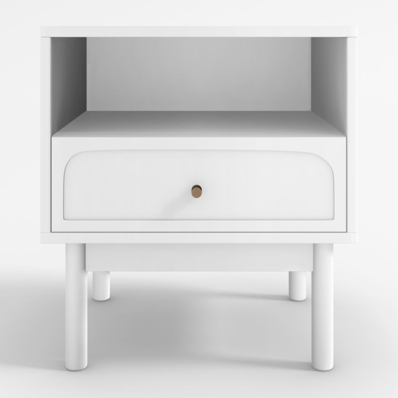 Maren Kids White Nightstand with Drawer | Crate & Kids | Crate & Barrel