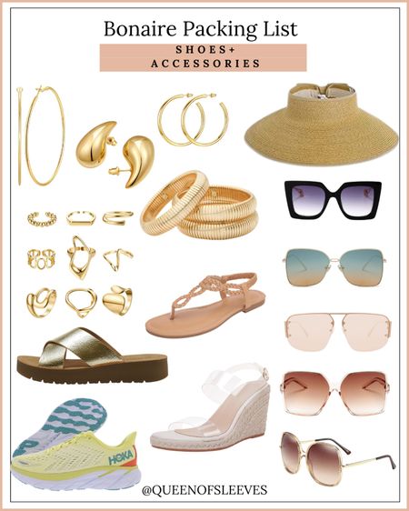 Bonaire Packing List - Shoes + Accessories. #FoundItOnAmazon

#LTKSeasonal #LTKTravel #LTKShoeCrush