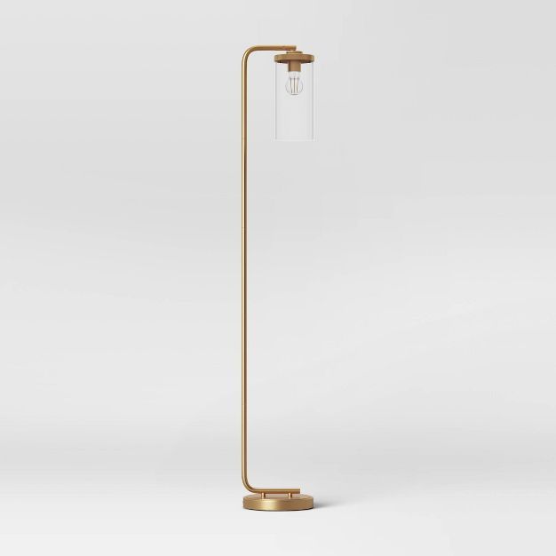 Lyndon Floor Lamp Brass (Includes LED Light Bulb) - Threshold™ | Target