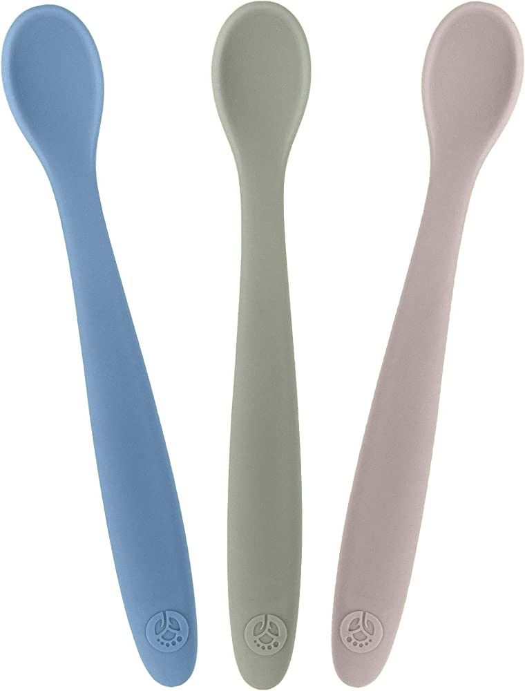 WeeSprout Silicone Baby Spoons - First Stage Infant Feeding Spoons With Soft-Tip, Bendable Baby U... | Amazon (US)