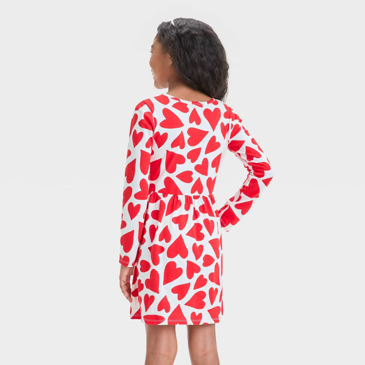 Girls' Long Sleeve Valentine's Day Dress - Cat & Jack™ | Target