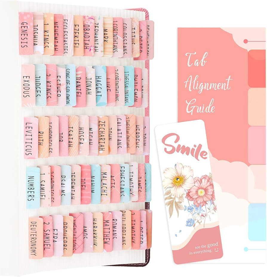 PAIVSUN Bible Tabs for Study Bible, Bible Journaling Supplies Christian Gift for Women, 66 Bib... | Amazon (US)