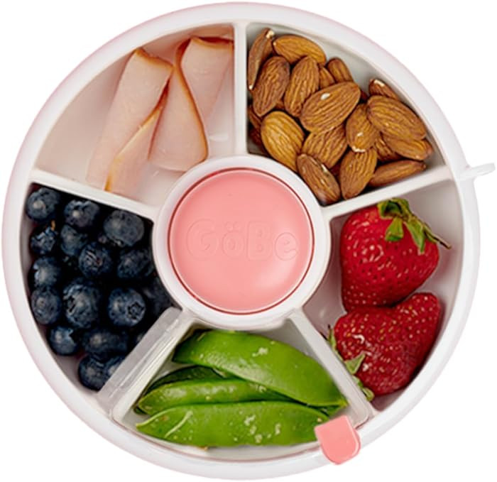 GoBe Kids Small Snack Spinner Flip Bundle with Hand Strap and Sticker Sheet - Reusable Snack Cont... | Amazon (US)