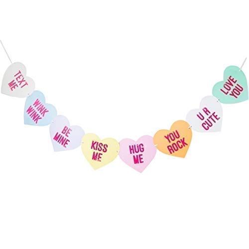 Conversation Candy Hearts Banner  | Amazon (US)