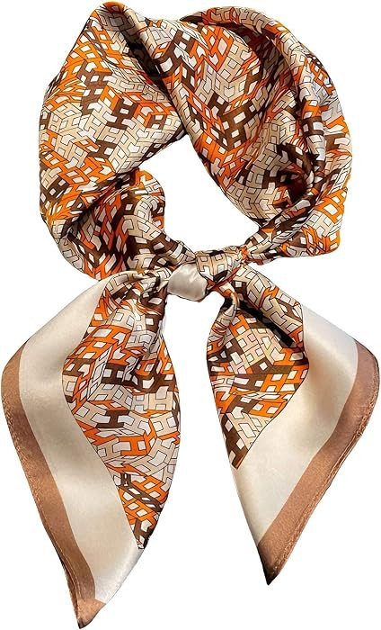 Dailyacc Hair Bandanas Scarf For Women Lightweight Fashion Neck Silk Satin Head Scarves For Sleep... | Amazon (US)