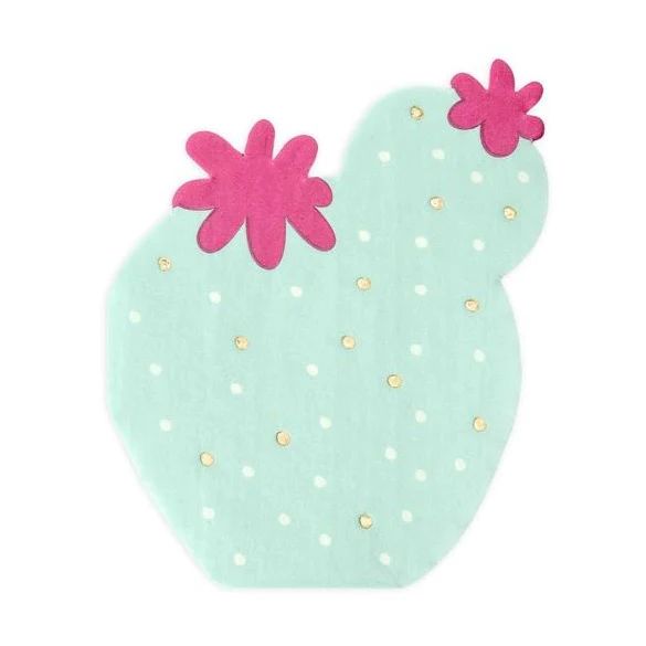 Round Cactus Napkin | Ellie and Piper