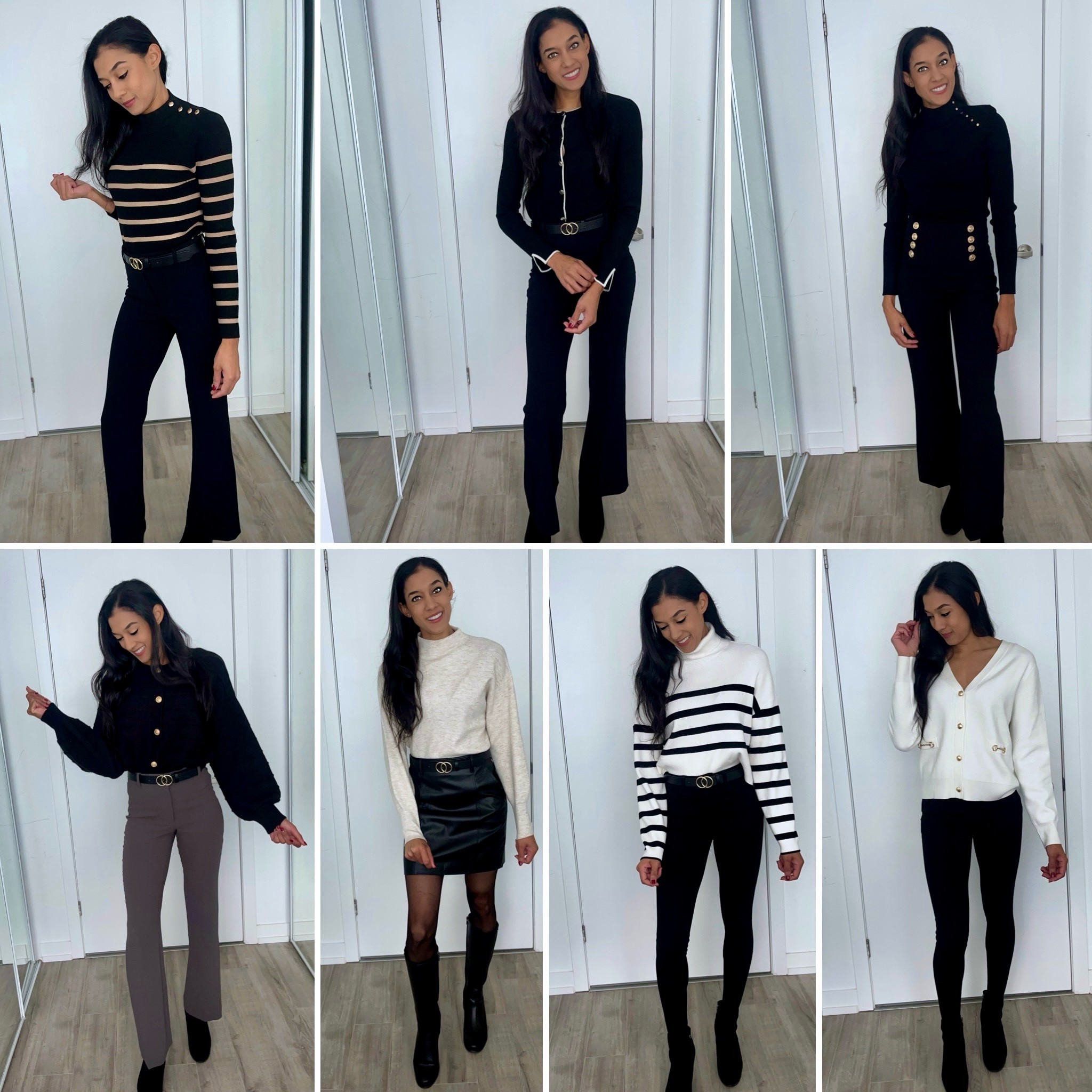 Crewneck sweater, sweater, sweater top, crewneck jumper, button detail sweater, mini skirt, striped turtleneck sweater, knitwear, button knit cardigan, shoulder button sweater, cropped knit cardigan, cropped turtleneck sweater, bootie, fall boot,
Waterproof boot, knee high boot, leather boot, hardware detail cardigan, workwear, work outfit, work style, fall work outfit, long sleeve sweater

#LTKSeasonal #LTKStyleTip #LTKWorkwear