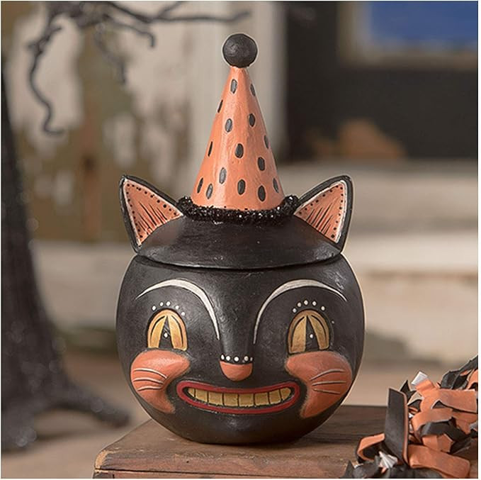 Bethany Lowe Grinning Vinny Candy Corn Halloween Retro Vintage Style Decor Figurine Gift | Amazon (US)