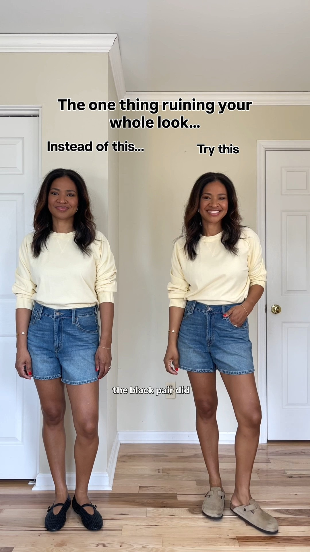 The best shoe colors for wearing yellow! TTS in all of the shoes. My yellow top is a small and my shorts are a size 27

#LTKootd #LTKgrwm