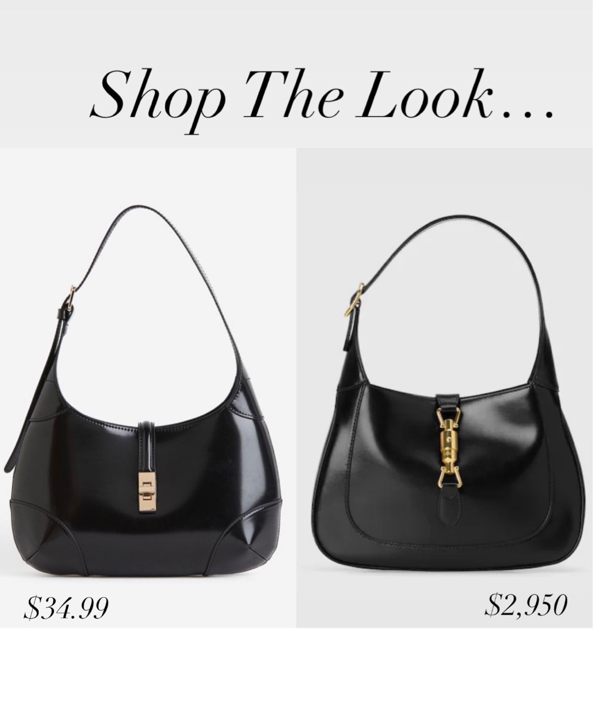 Shop the look Gucci Jackie handbag 
Look for less 
Black 
Horsebit
H&M
Affordable 
Shoulder bag
Fall
Purse
Gold hardware 

#LTKunder50 #LTKFind #LTKitbag
