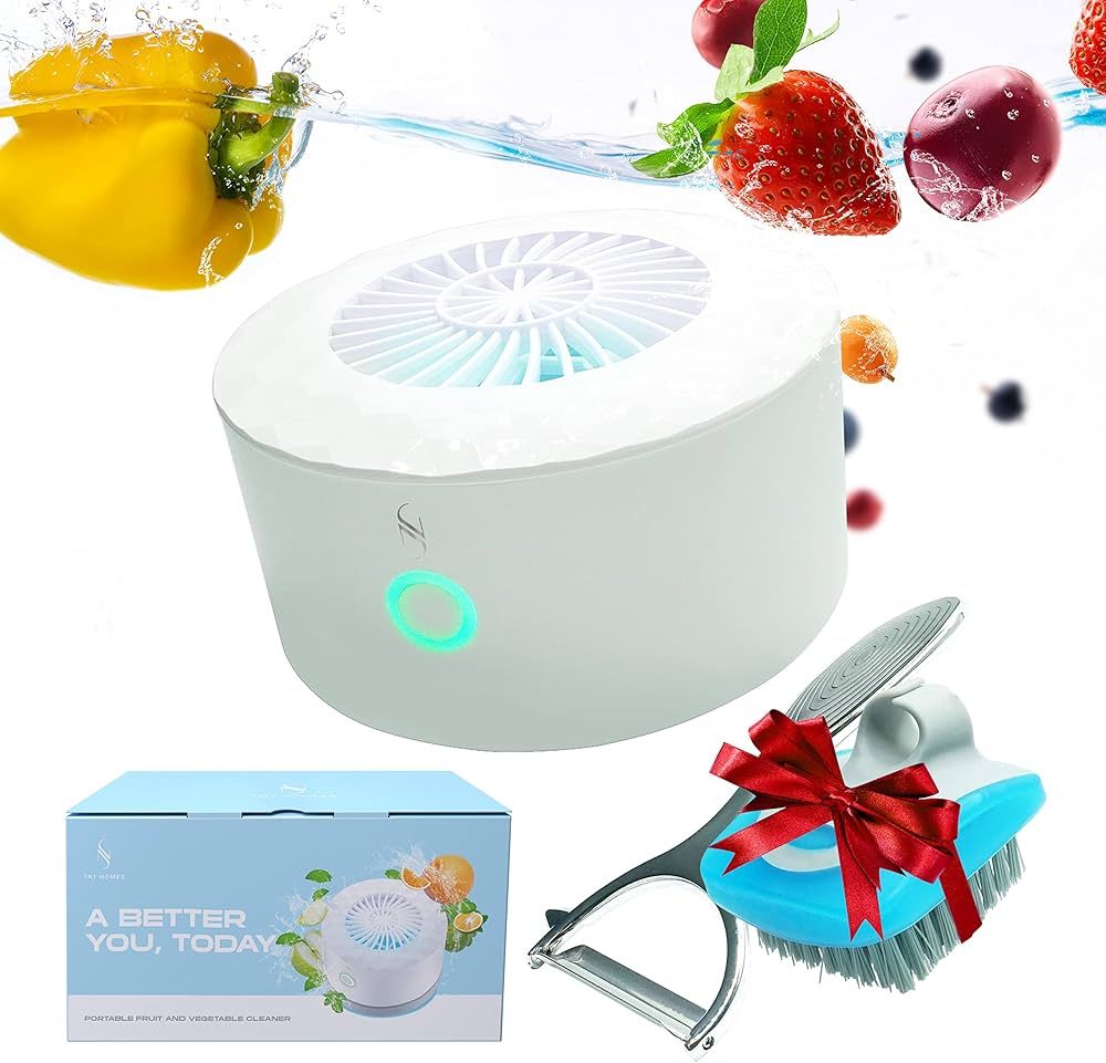 JNJHomes Fruit and Vegetable Washing Machine, Portable Fruit Cleaner Device, Fruit and Vegetable ... | Amazon (US)