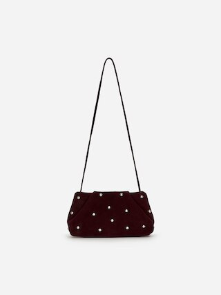 Studded Suede Clutch | Arket UK