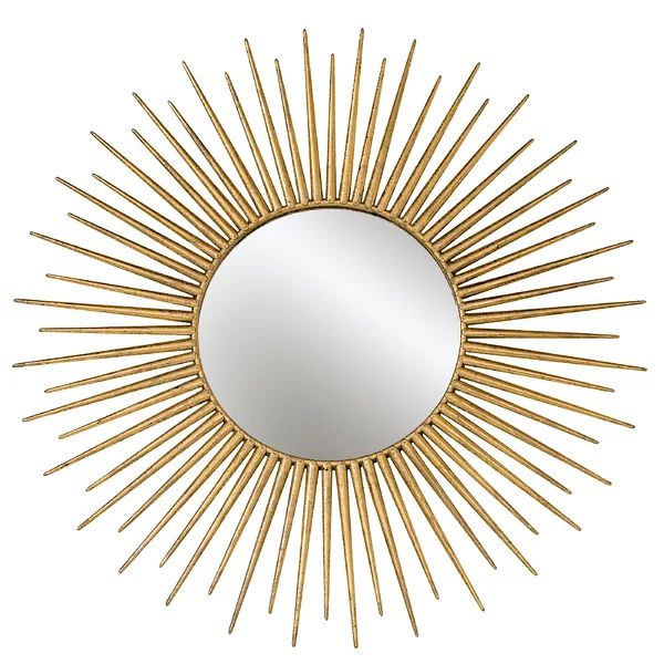 Greeson Golden-Gilt Burst Accent Mirror | Wayfair North America