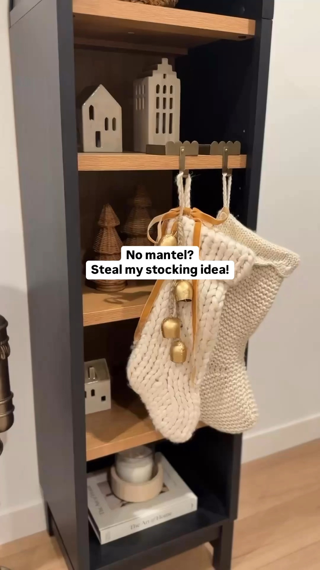 No mantel? No problem! This Walmart arch bookcase is back in stock and under $150! Now available in 4 colors!

The cutest scalloped stocking holders and chunky knit stockings 😍 The nutcracker was a DIY I did last year. I linked the nutcracker and spray paint I used!

Follow me @frengpartyof6 for affordable designer style home finds + deals. 

#walmart #walmarthome #christmas #christmasdecorating #christmasdecor 
#boujeeonabudget #affordablehome #organicmodernhome #ltkhome

#LTKHoliday #LTKHome #LTKStyleTip