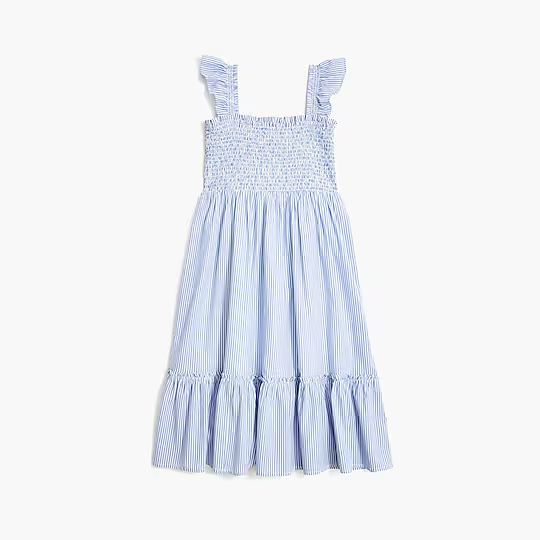 Girls' striped ruffle-sleeve tiered dressItem BG565 
 
 
 
 
 There are no reviews for this produ... | J.Crew Factory