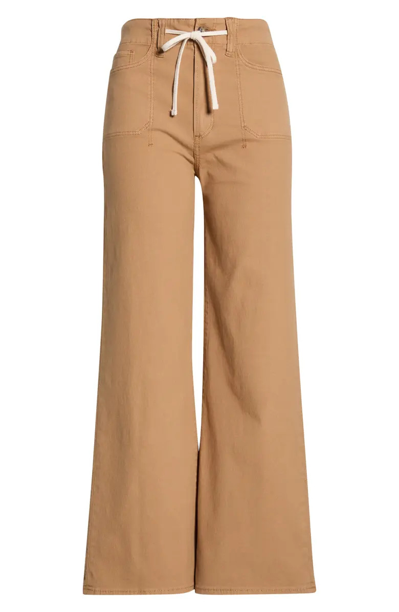 Ari Drawstring High Waist Wide Leg Pants | Nordstrom