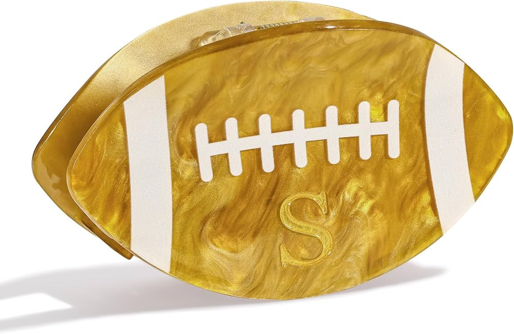 Football Claw Hair Clip for Women Game Day Sports Fan Hair Accessory S | Amazon (US)