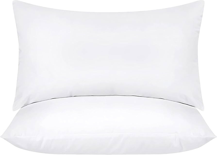 Utopia Bedding Throw Pillows Insert (Pack of 2, White) - 12 x 20 Inches Bed and Couch Pillows - I... | Amazon (US)