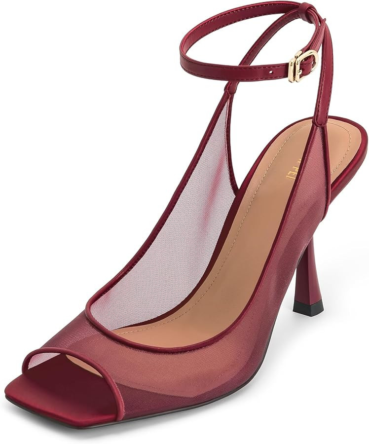 JW PEI Women's Serenity Open Toe Mesh Slingback Sandals | Amazon (US)