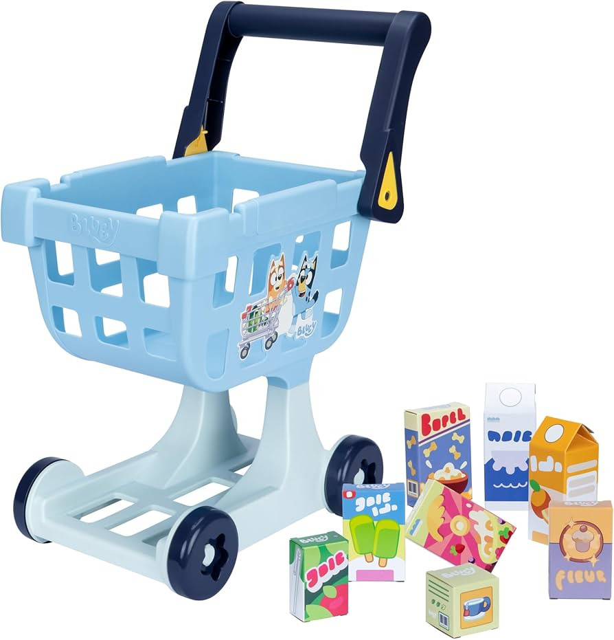 BLUEY The Shopping Trolley | with Free-Rolling Wheels and Rotating Handle. The Ideal Size for Tod... | Amazon (US)