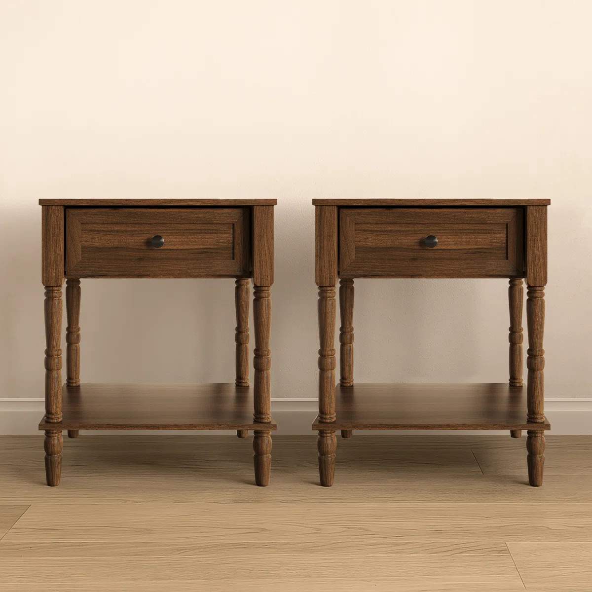 Ruston 1 Drawer Nightstand (Set Of 2) | Wayfair North America