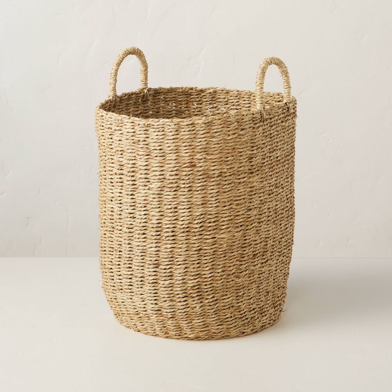 Large Twisted Seagrass Storage Basket - Hearth &#38; Hand&#8482; with Magnolia | Target
