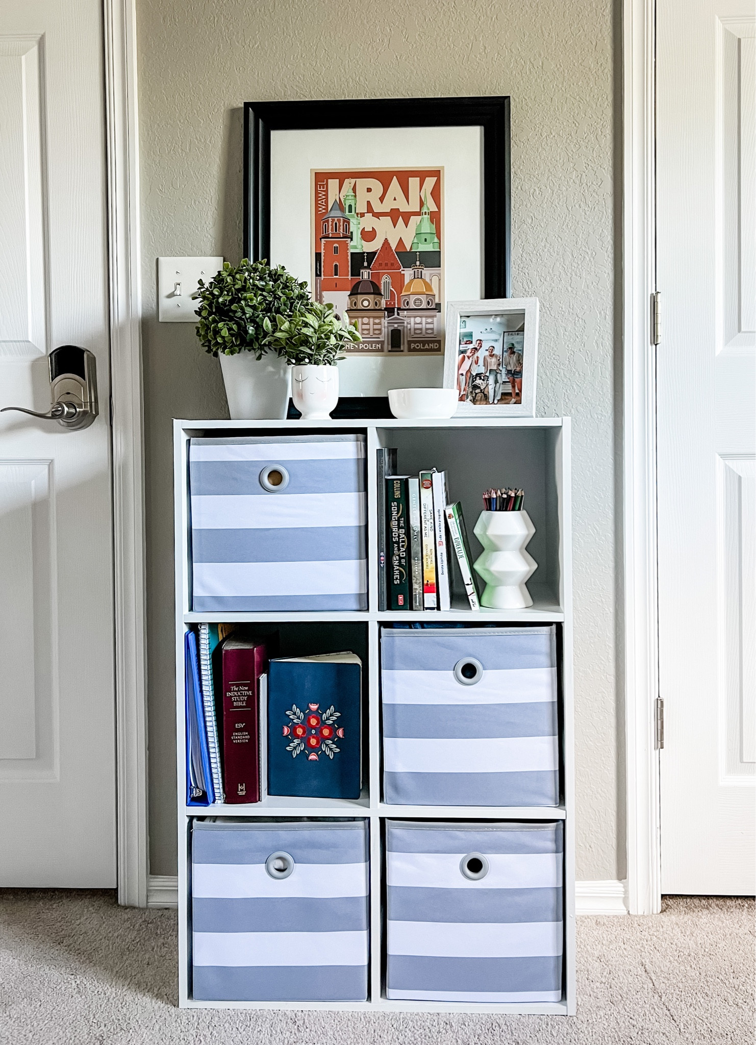 Mainstays 4 Shelf Closet Organizer with 2 Bins, Black, Adult and Kids