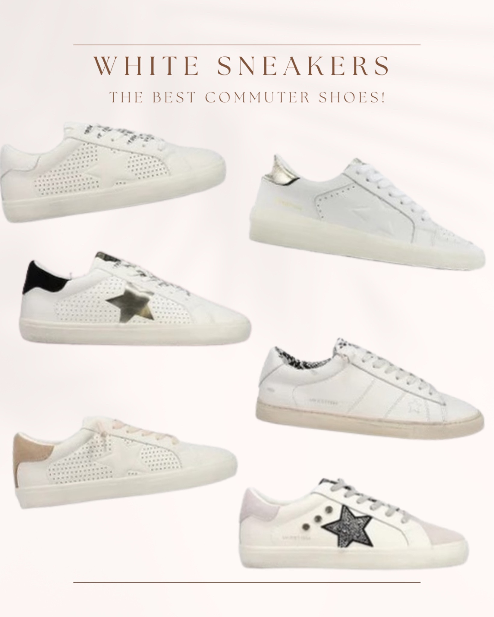 White sneakers! Comfy, must have commuter shoes 

#LTKstyletip