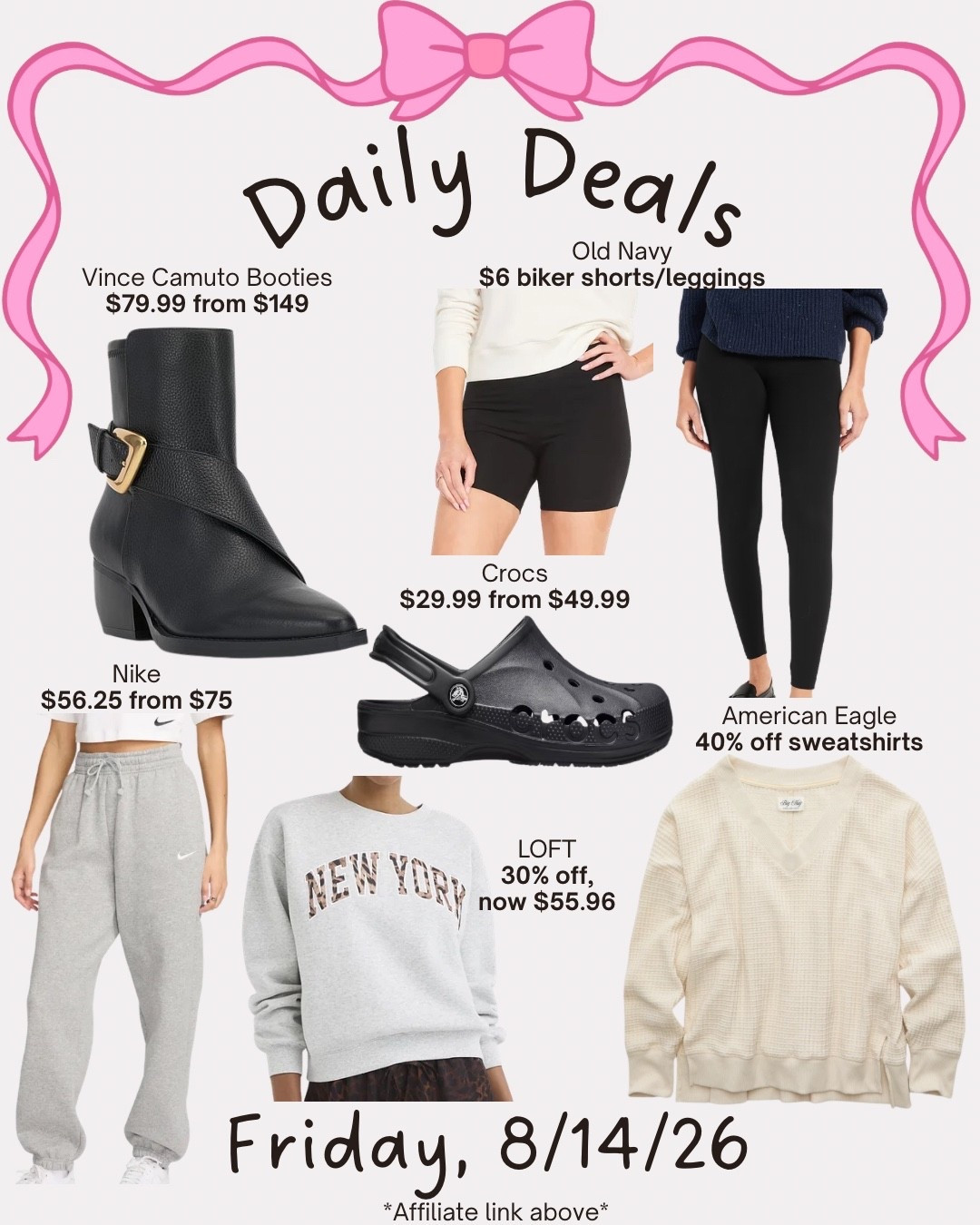 Daily deals

#LTKSaleAlert #LTKSeasonal #LTKMidsize