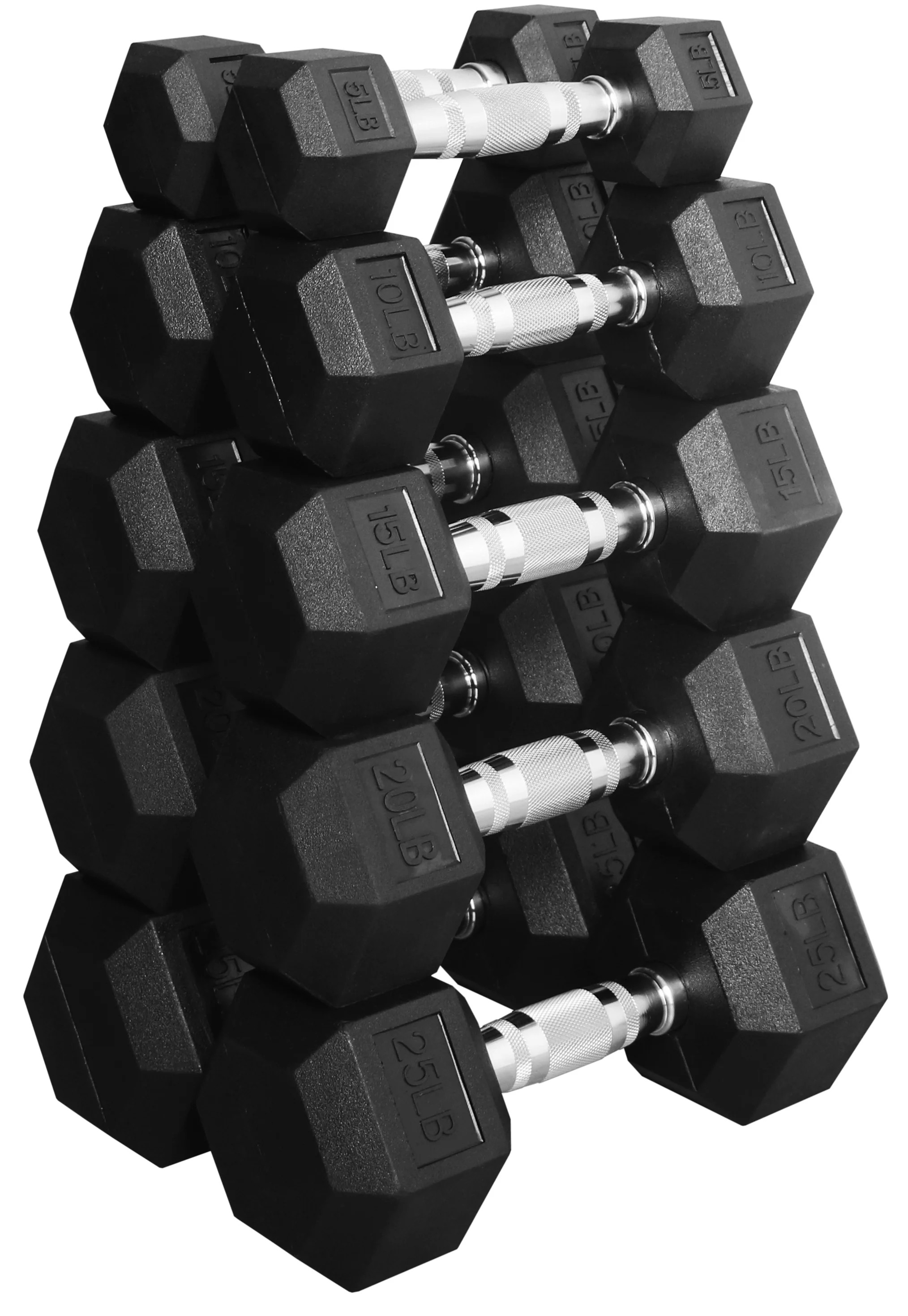BalanceFrom 150 LB Dumbbell Set, Pair of 5, 10, 15, 20, 25 LB - Walmart.com | Walmart (US)