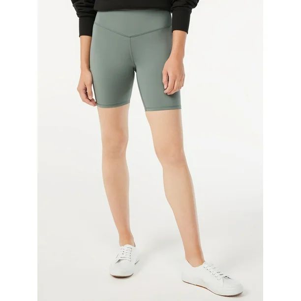 Free Assembly Women's High Waisted Bike Shorts - Walmart.com | Walmart (US)