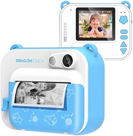 Dragon Touch InstantFun Instant Print Camera for Kids, Zero Ink Toy Camera with Print Paper, Cartoon | Amazon (US)