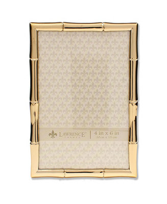 Lawrence Frames Gold Metal Picture Frame with Bamboo Design - 4 | Macy's
