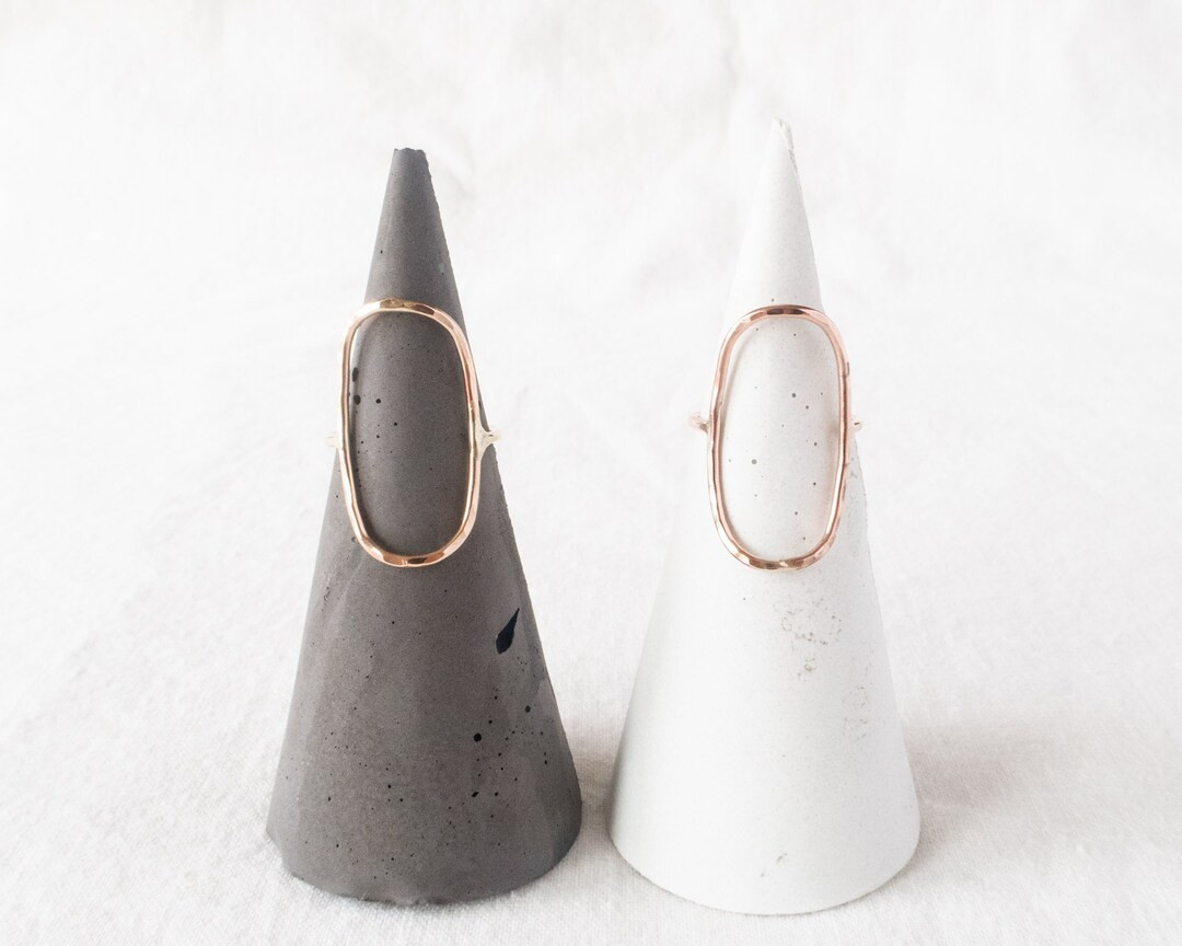 Oval Ring, Boho Ring, Gold Stacking Ring, Hammered Ring, Dainty Ring, Stackable Ring, Minimalist ... | Etsy (US)