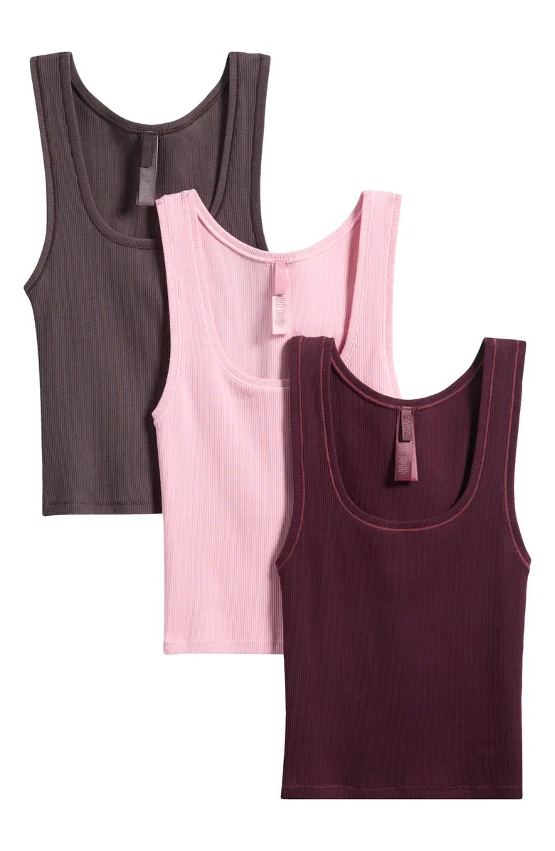 3-Pack Cotton Rib Tank | Nordstrom