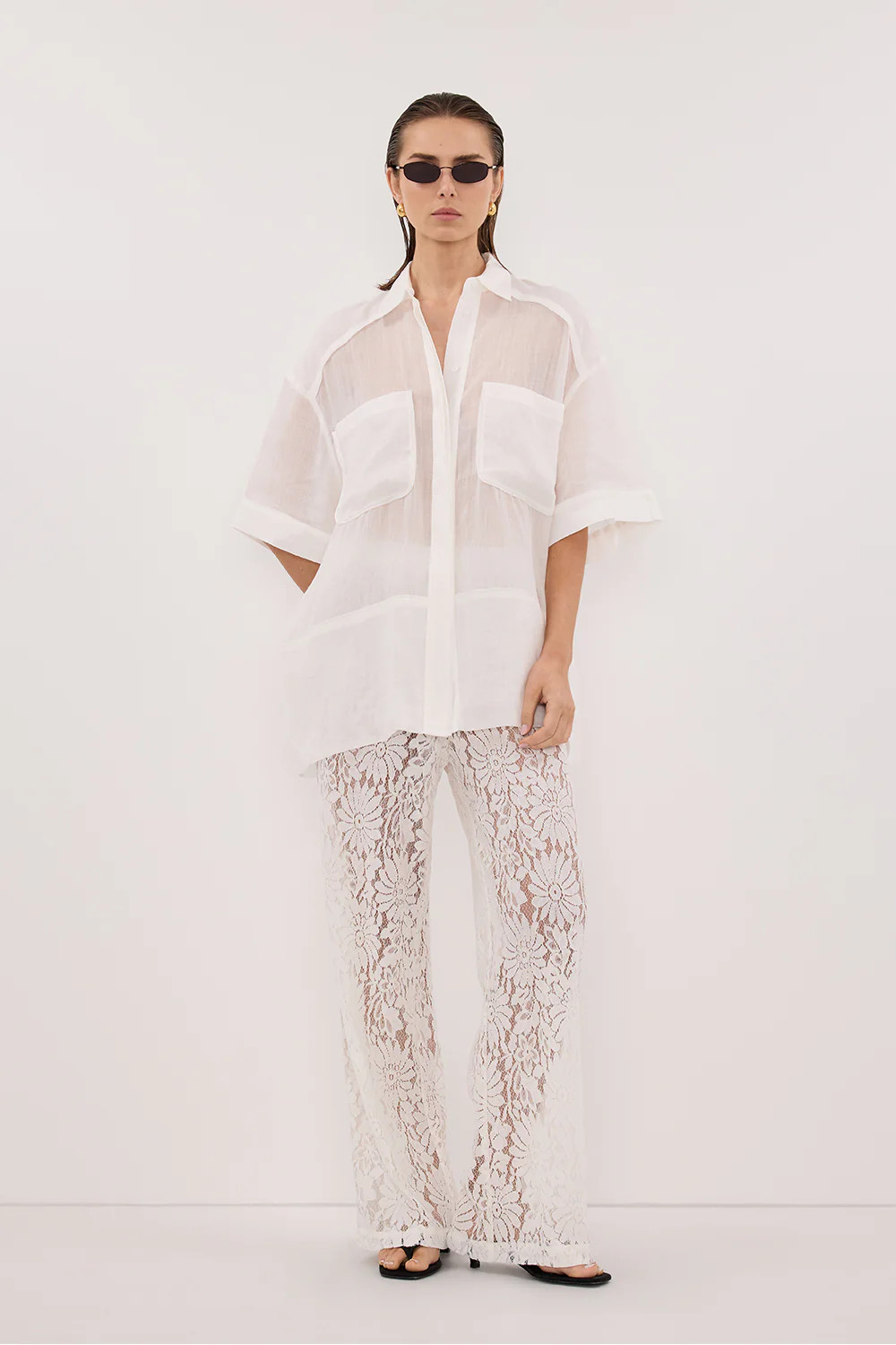 KAI WHITE RAMIE RESORT SHIRT | DISSH