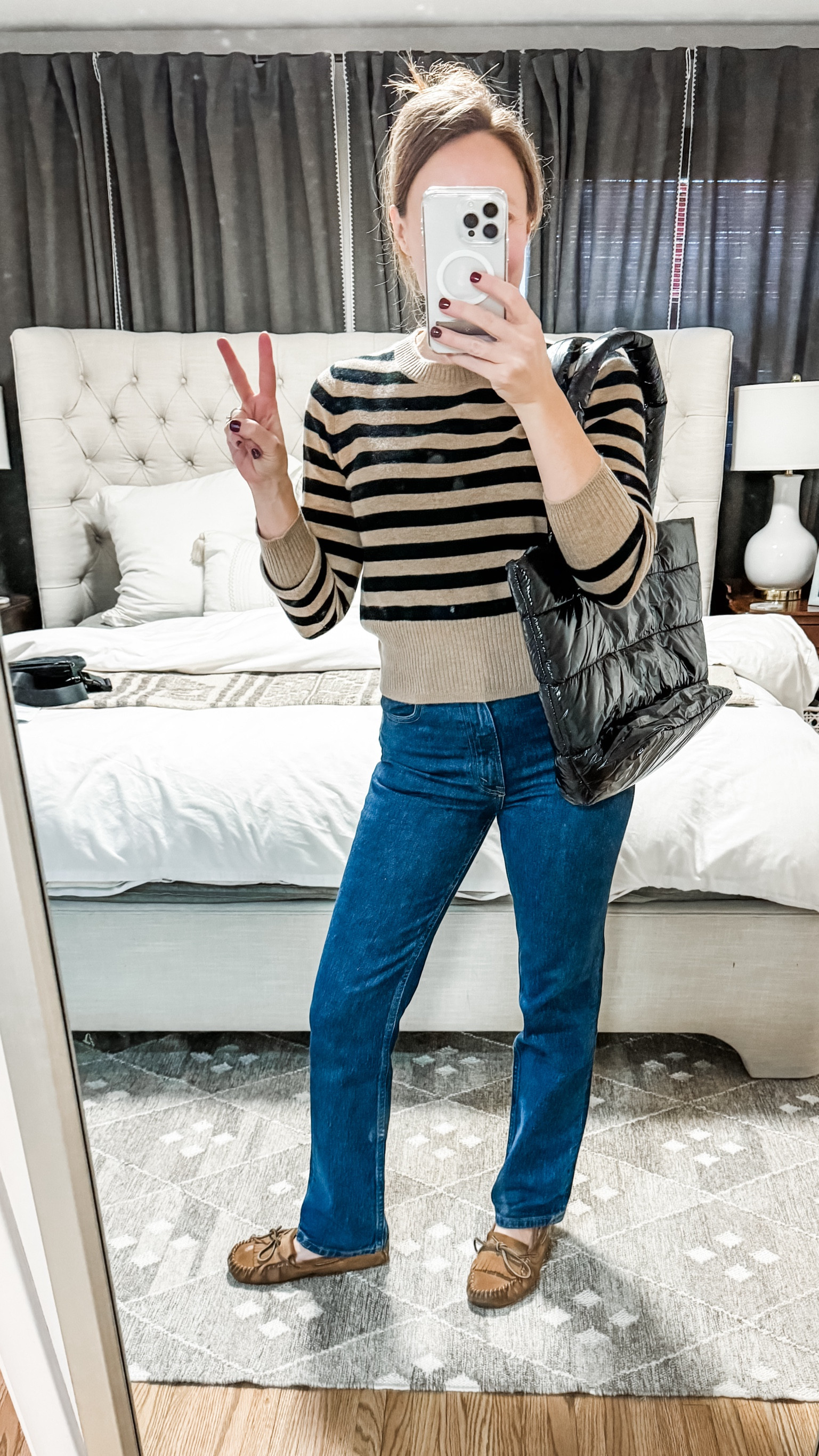 Cashmere for Christmas // what I got for Christmas // magic jeans // striped sweater // winter capsule // winter outfit 

#LTKSeasonal