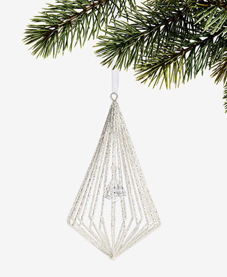 Gilded Glamour Iron Glitter Drop Ornament, Macy's Exclusive | Macy's