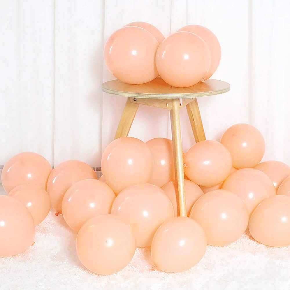 Pastel Orange Balloons 12 inch 50pcs Latex Party Balloons Baby Shower Helium Balloons Blush Birth... | Amazon (US)
