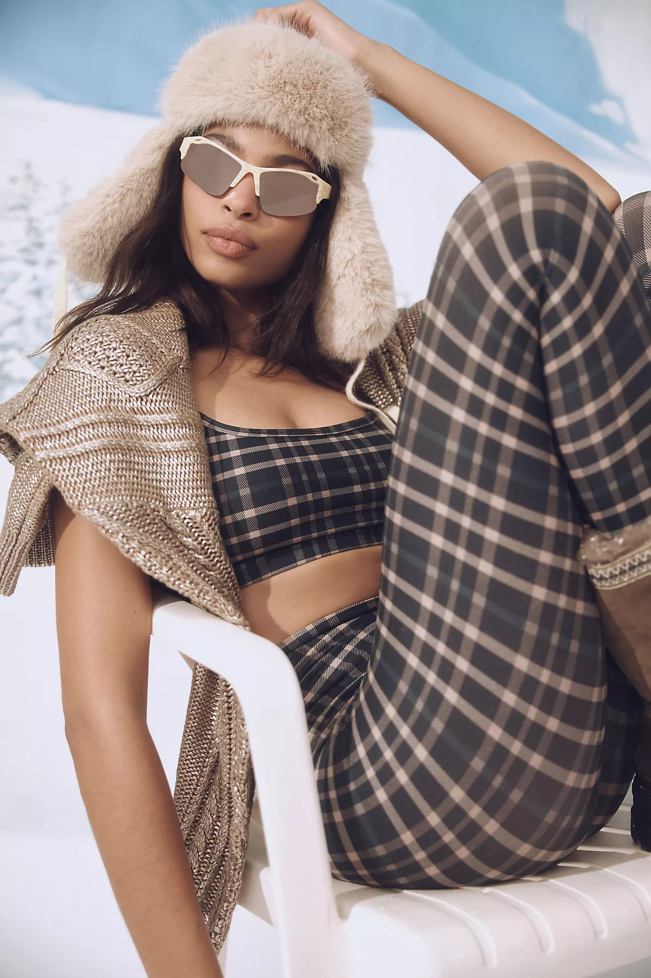 Cable-Knit Faux-Fur Trapper Hat | Anthropologie (US)