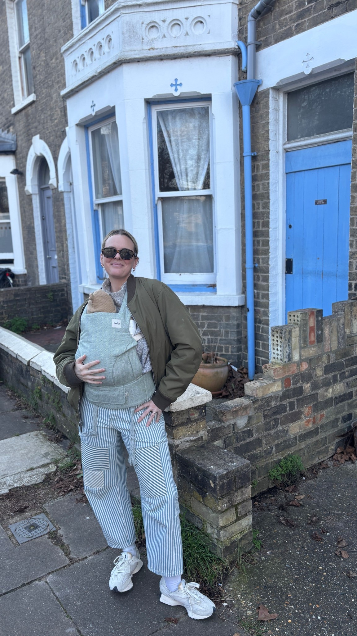 6 weeks postpartum outfit! I LOVE these Free People Barrel jeans - I would size up 1 from pre pregnancy jeans if you buy. Also the 327 new balances are the PERFECT mom shoe in my opinion. 

#LTKmaternity #LTKspring #LTKeurope