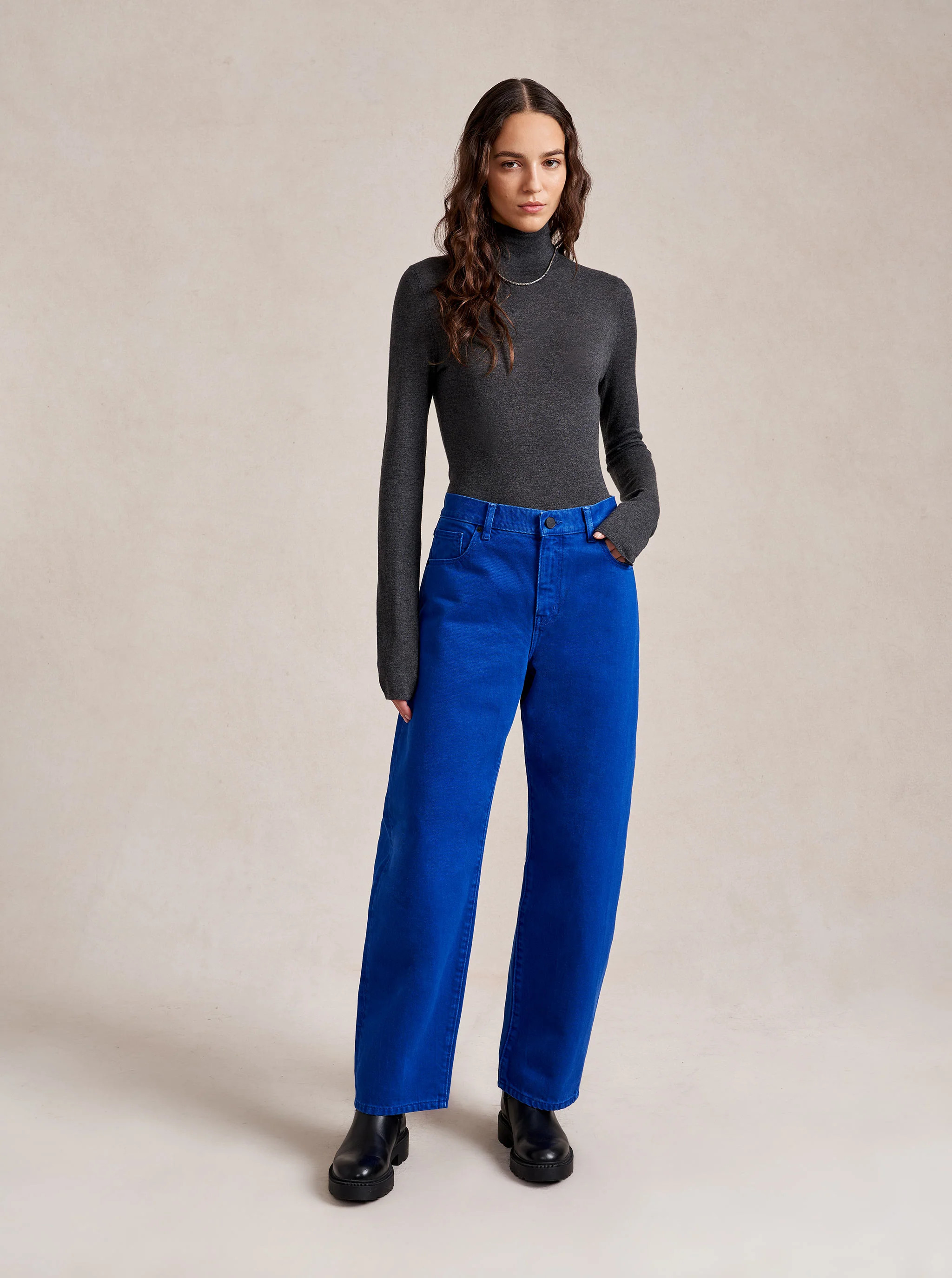 Marilyn Mid-Rise Barrel Jean | La Ligne