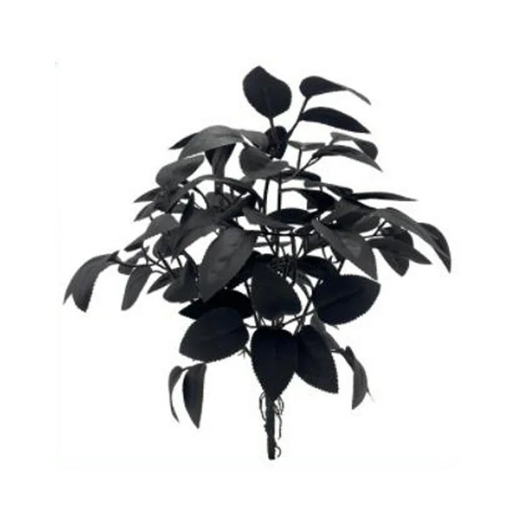 Halloween Branches Picks Stems Artificial Black Maple Leaves Halloween Fake Twig Bush with Pumpki... | Walmart (US)