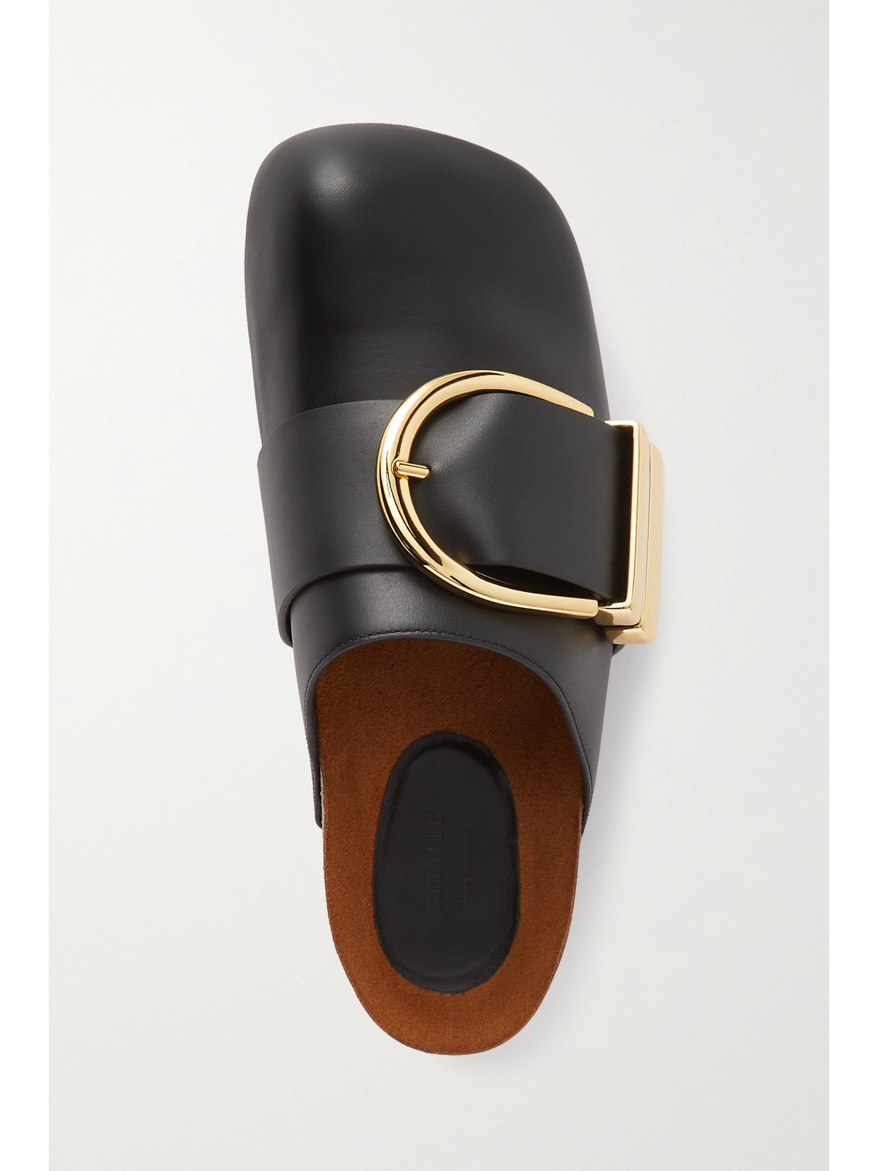 Khaite - Downing Leather Mules - Black | NET-A-PORTER (US)