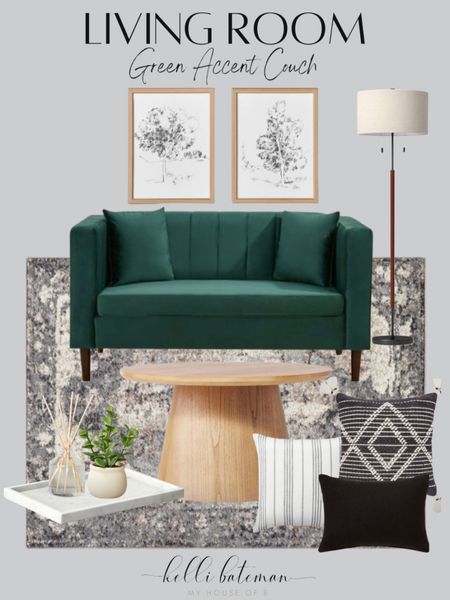 Living room with green accents. Target home decor. 

#LTKhome #LTKSeasonal #LTKFind
