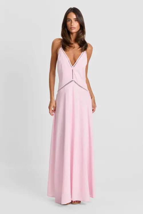 Sasha Therese Posey Maxi Dress in Pink at Nordstrom, Size Small | Nordstrom
