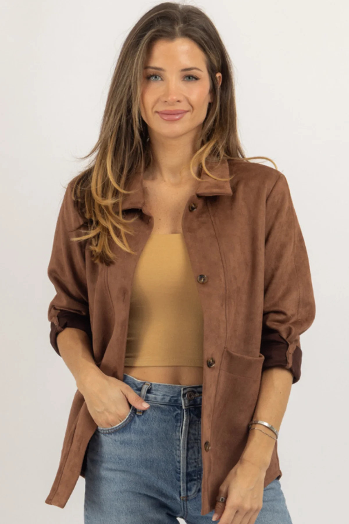 HAZEL SUEDE JACKET S | L'ABEYE
