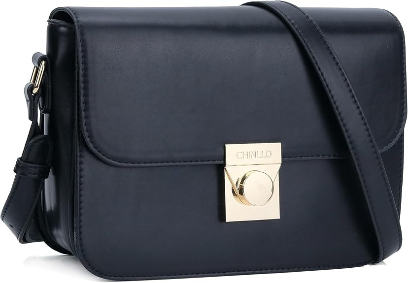 Crossbody Bag Shoulder Satchel Purse for Women, Triple Pocket Bag PU Leather Messenger Bag Flap E... | Amazon (US)