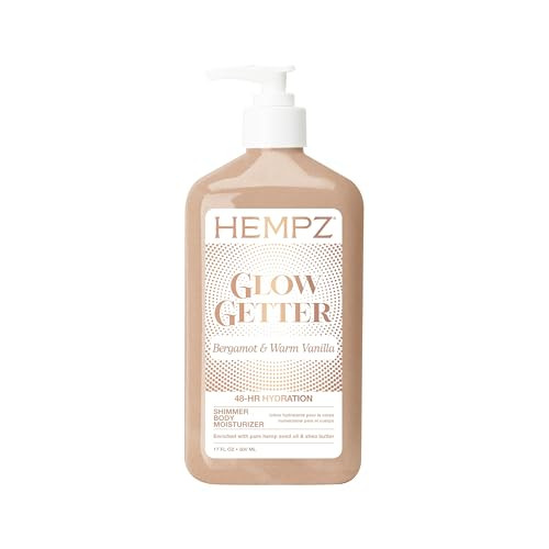 Hempz Glow Getter Body Lotion, Hydrating Moisturizer with Shimmer, 17 oz. | Amazon (US)