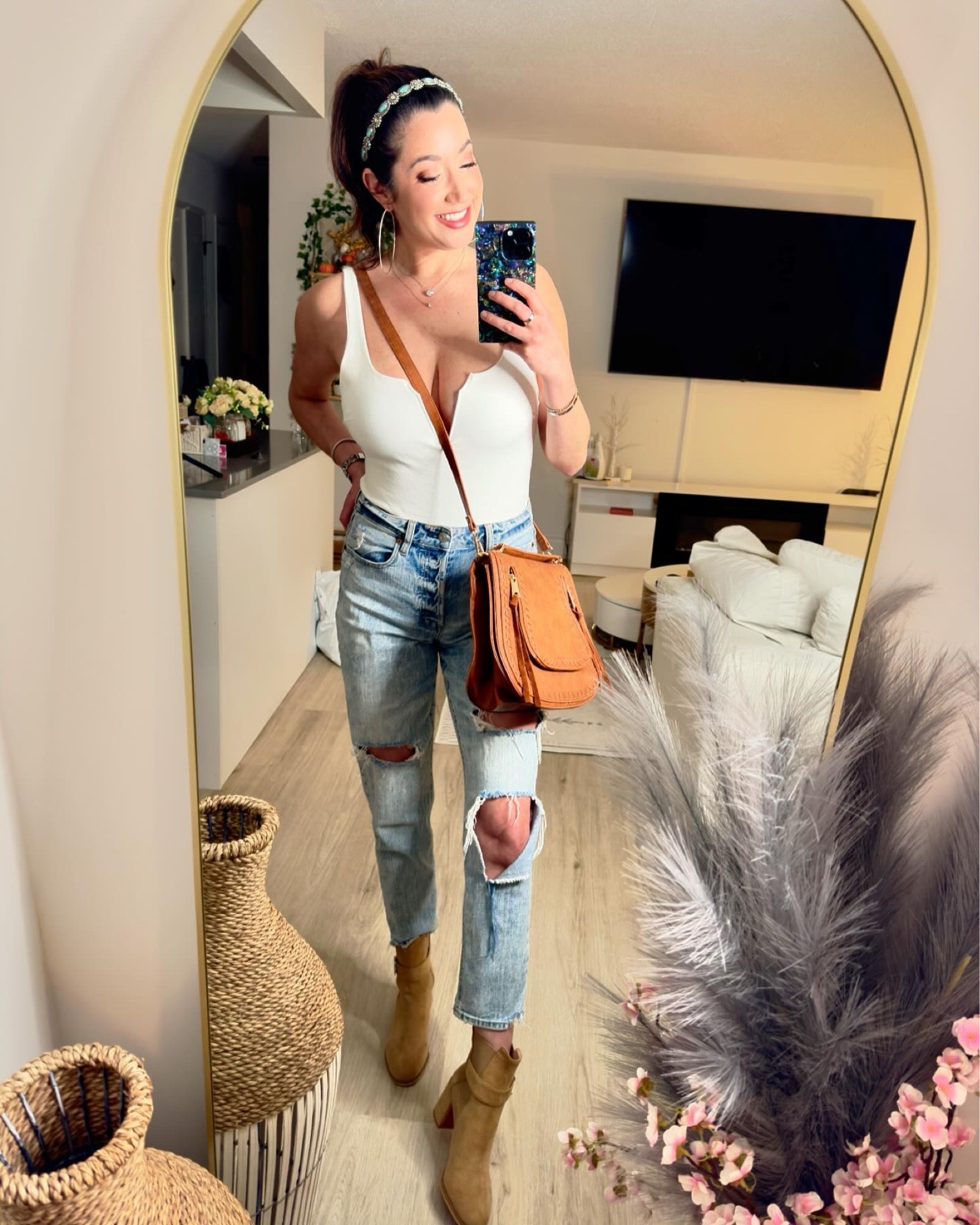 This was such a a hit on IG I had to link for yall! 

I’m styling some similar items in the tags since a lot of items are sold out! Also the linked dupe boots are on sale for $15!

DM me on IG [allinikkinash] for exact links because some of the items are either too pricey or sold out (like the top, shoes and exact boho bag!) 

#LTKsalealert #LTKstyletip #LTKfindsunder50